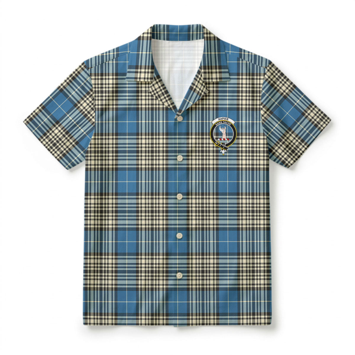 Napier Ancient Tartan Crest Hawaiian Shirt