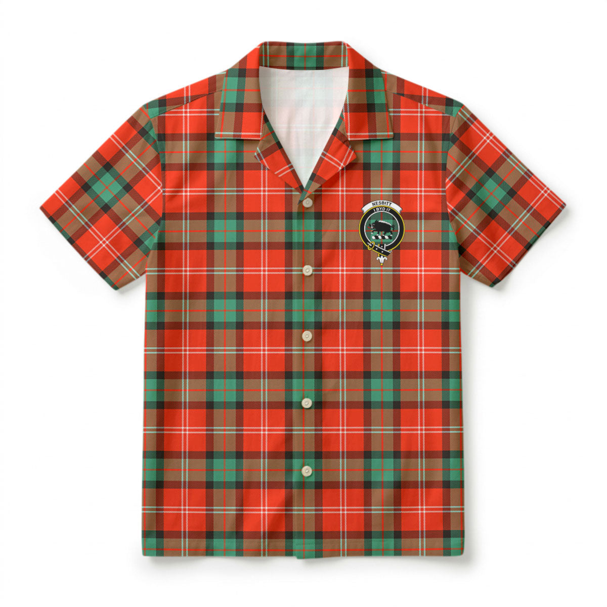 Nesbitt Ancient Tartan Crest Hawaiian Shirt