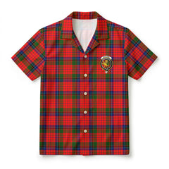 Nicolson Modern Tartan Crest Hawaiian Shirt