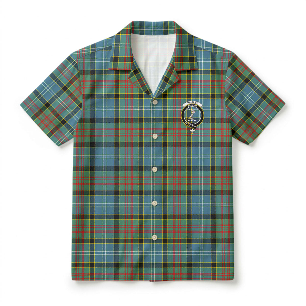 Paisley District Tartan Crest Hawaiian Shirt