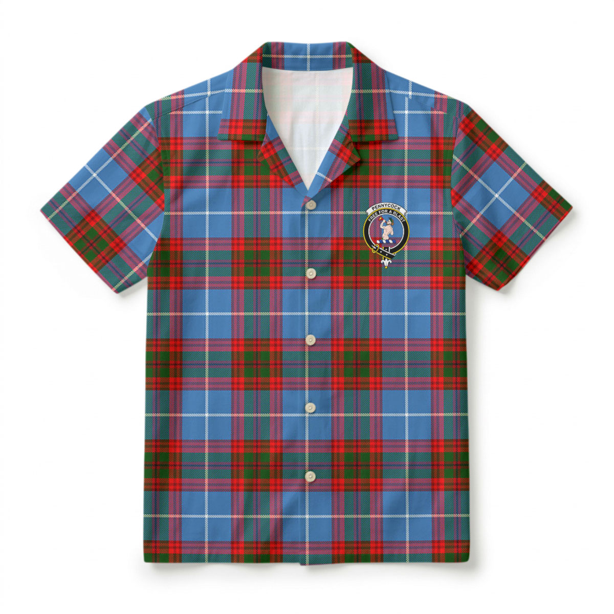 Pennycook Tartan Crest Hawaiian Shirt