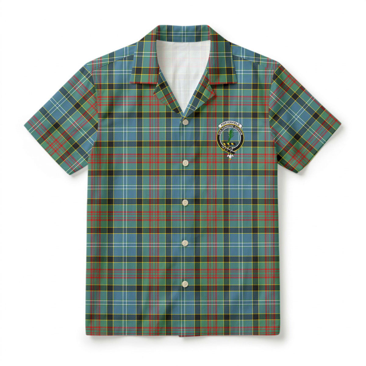 Porterfield Tartan Crest Hawaiian Shirt