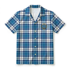 Roberton Tartan Crest Hawaiian Shirt