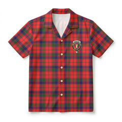 Robertson Modern Tartan Crest Hawaiian Shirt
