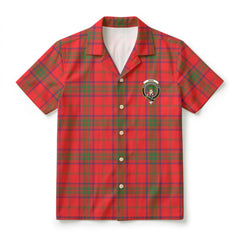 Ross Modern Tartan Crest Hawaiian Shirt