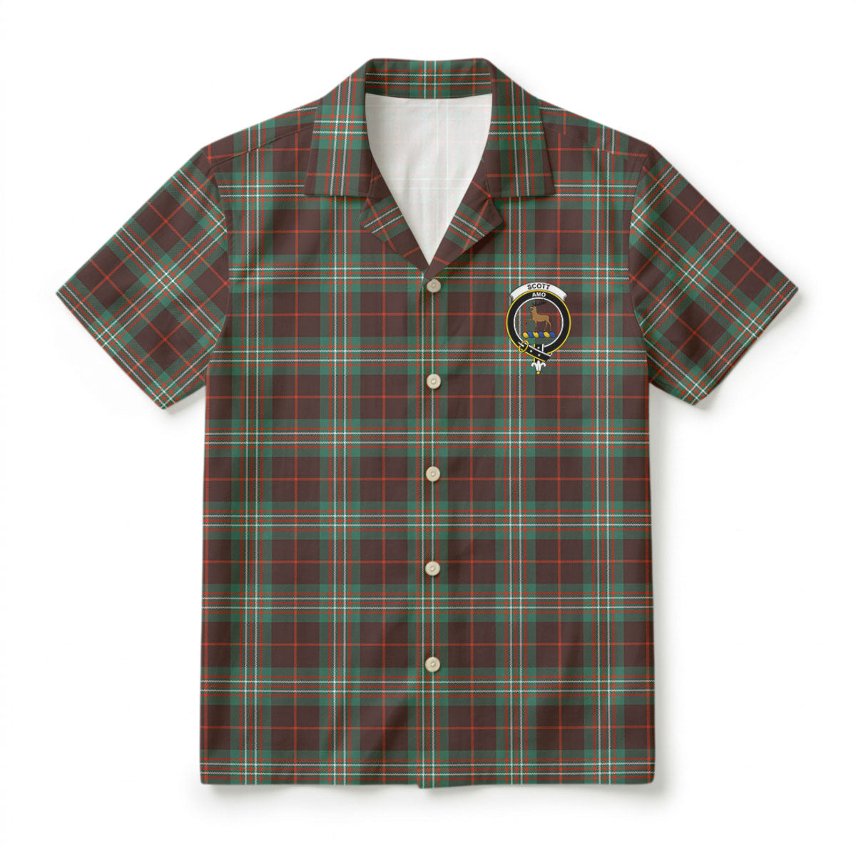 Scott Brown Ancient Tartan Crest Hawaiian Shirt