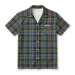 Scott Green Modern Tartan Crest Hawaiian Shirt