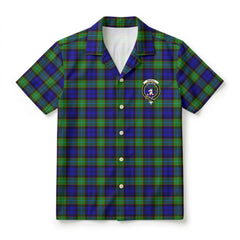 Sempill Modern Tartan Crest Hawaiian Shirt