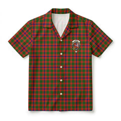 Skene Modern Tartan Crest Hawaiian Shirt