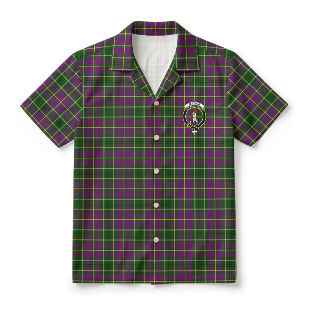 Tailyour (or Taylor) Tartan Crest Hawaiian Shirt