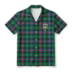 Urquhart Broad Red Ancient Tartan Crest Hawaiian Shirt