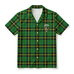 Wallace Hunting Modern Tartan Crest Hawaiian Shirt