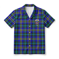 Weir Modern Tartan Crest Hawaiian Shirt