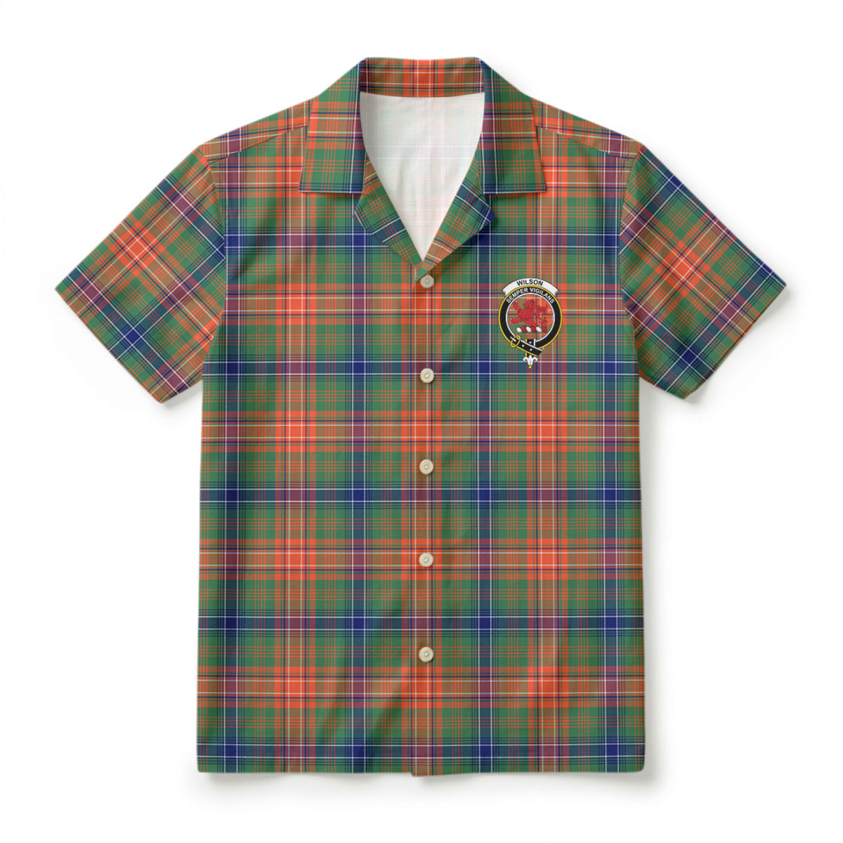 Wilson Ancient Tartan Crest Hawaiian Shirt