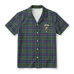Wood Tartan Crest Hawaiian Shirt
