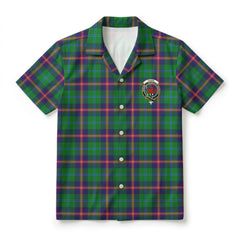 Young Modern Tartan Crest Hawaiian Shirt