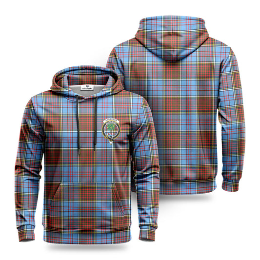 Anderson Modern Tartan Crest Hoodie 1500