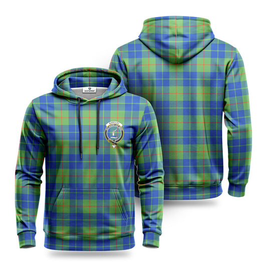 Barclay Hunting Ancient Tartan Crest Hoodie 1500