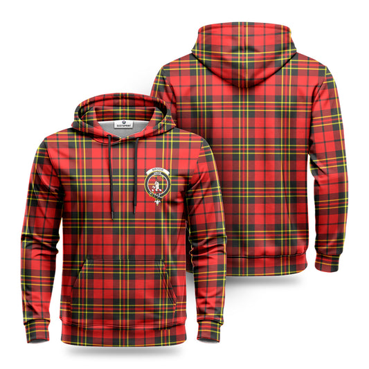 Brodie Modern Tartan Crest Hoodie 1500