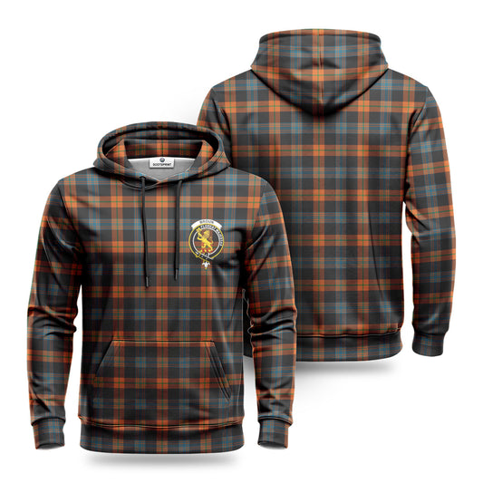 Broun Ancient Tartan Crest Hoodie 1500