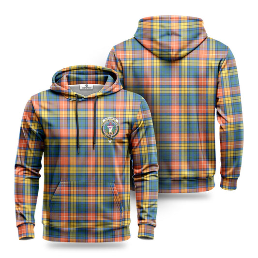 Buchanan Ancient Tartan Crest Hoodie 1500