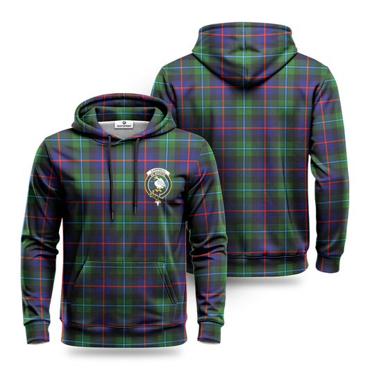 Campbell of Cawdor Modern Tartan Crest Hoodie 1500