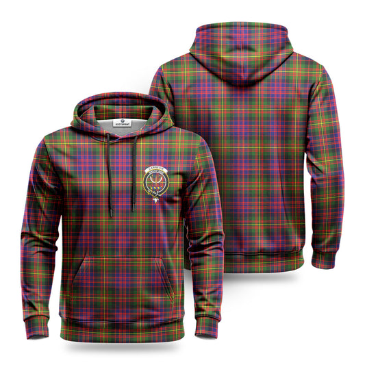 Carnegie Modern Tartan Crest Hoodie 1500