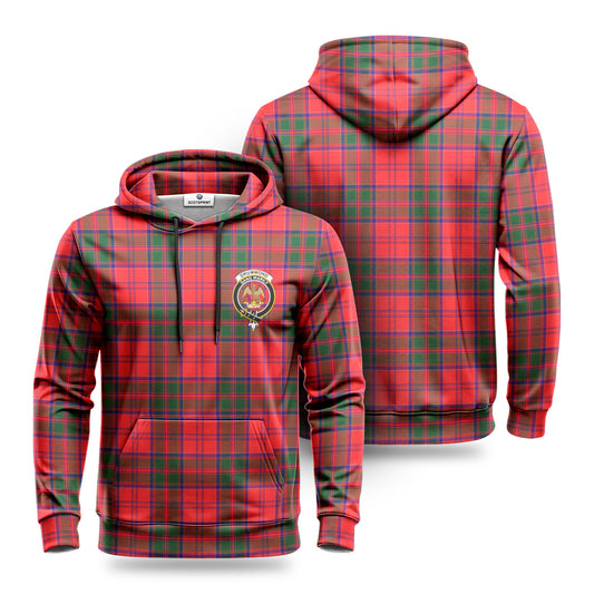 Drummond Modern Tartan Crest Hoodie 1500