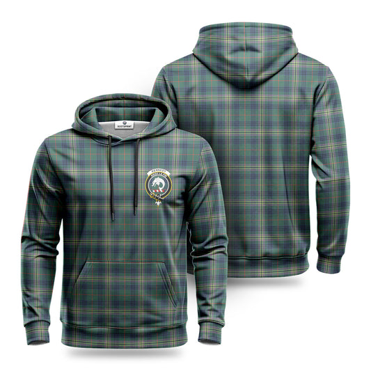 Kennedy Modern Tartan Crest Hoodie 1500