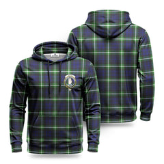 Lamont Modern Tartan Crest Hoodie