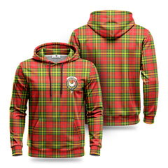 Leask Tartan Crest Hoodie