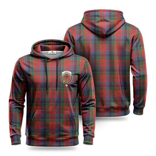 Leith Tartan Crest Hoodie 1500