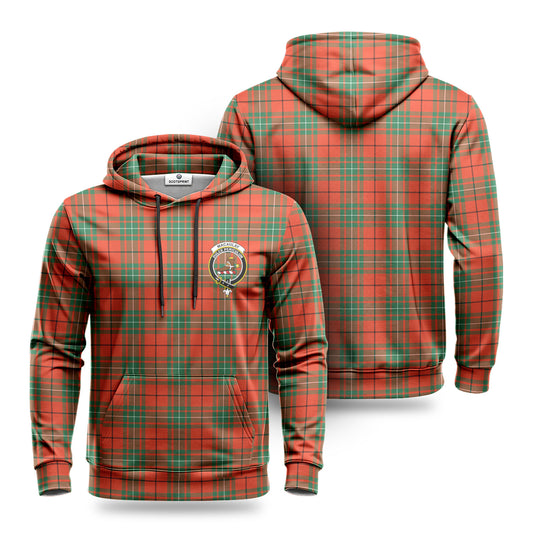 MacAulay Ancient Tartan Crest Hoodie 1500