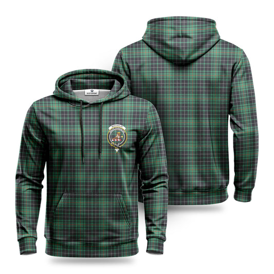 MacAulay Hunting Ancient Tartan Crest Hoodie 1500