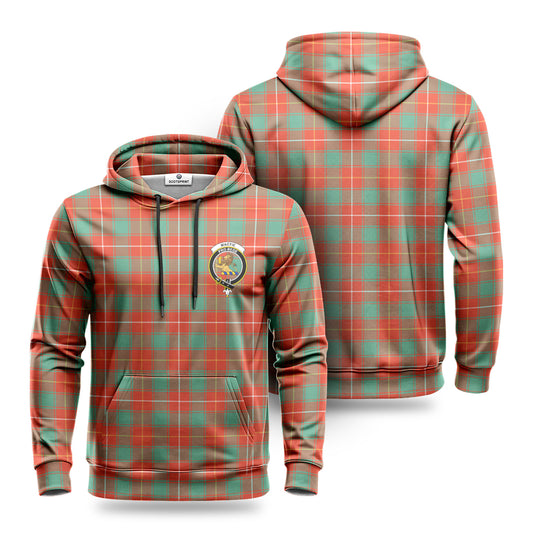 MacFie Ancient Tartan Crest Hoodie 1500