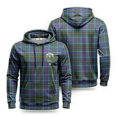 MacInnes Modern Tartan Crest Hoodie