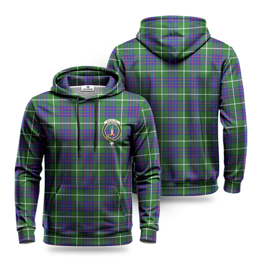 MacIntyre Hunting Modern Tartan Crest Hoodie 1500