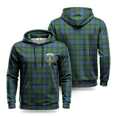 MacKay Modern Tartan Crest Hoodie