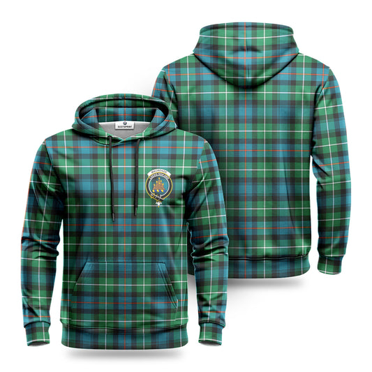 MacKenzie Ancient Tartan Crest Hoodie 1500