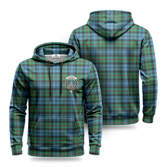 MacKinlay Ancient Tartan Crest Hoodie 1500