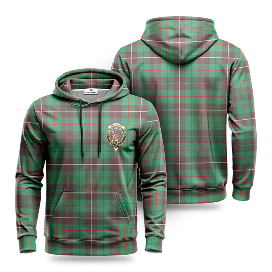 MacKinnon Hunting Ancient Tartan Crest Hoodie 1500