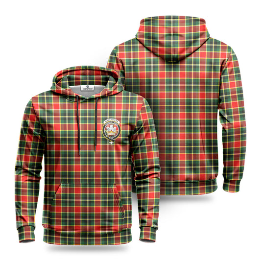 MacLachlan Hunting Modern Tartan Crest Hoodie 1500