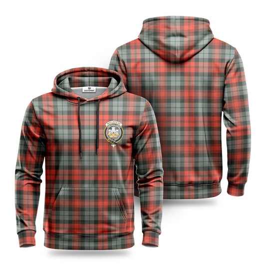 MacLachlan Weathered Tartan Crest Hoodie 1500