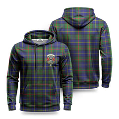 MacLeod of Harris Modern Tartan Crest Hoodie