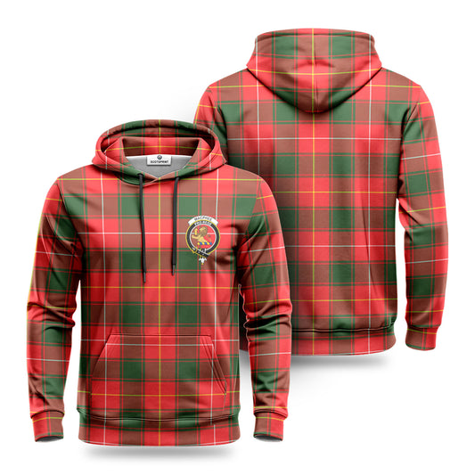 MacPhee Modern Tartan Crest Hoodie 1500