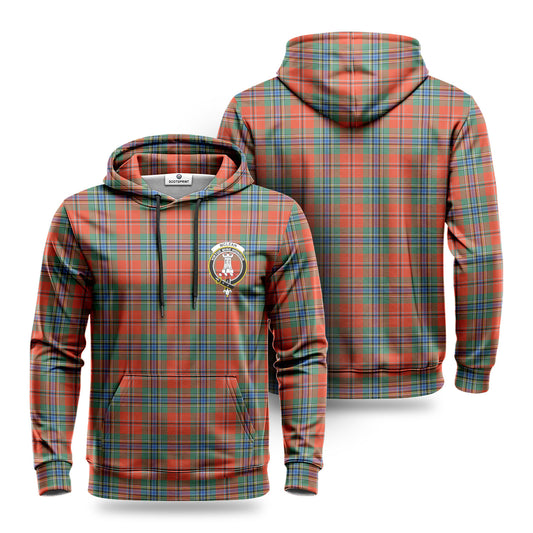 McLean of Duart Ancient Tartan Crest Hoodie 1500