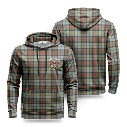 McLeod of Harris Weathered Tartan Crest Hoodie 1500