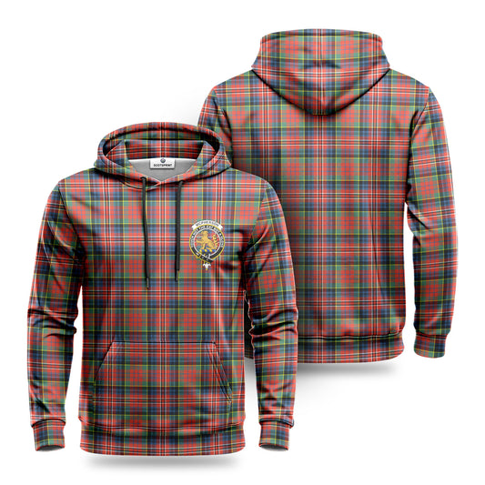 McPherson Ancient Tartan Crest Hoodie 1500