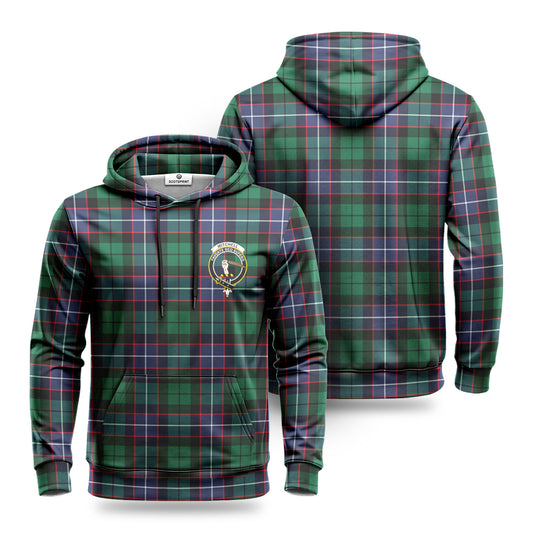 Mitchell Modern Tartan Crest Hoodie 1500