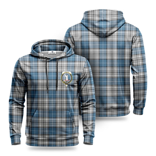 Napier Modern Tartan Crest Hoodie 1500